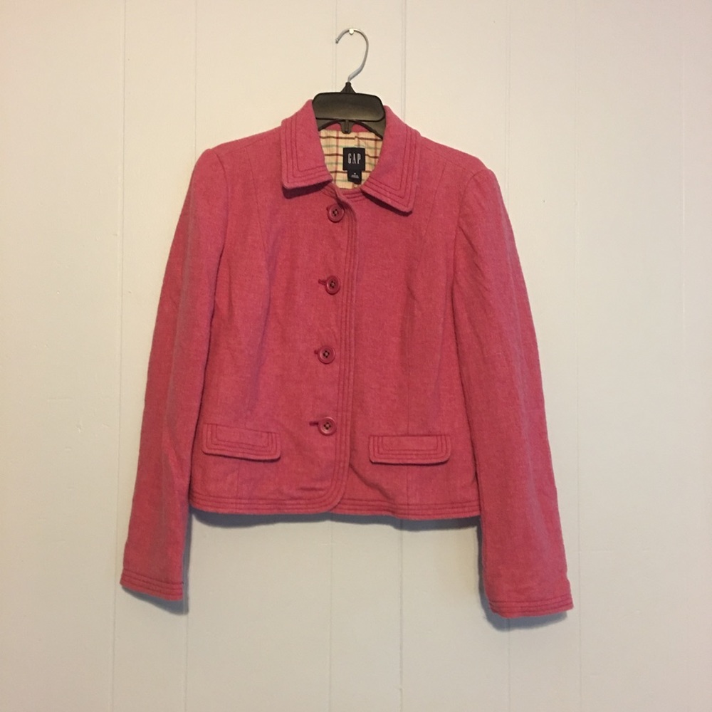 Pink Gap brand pea coat
